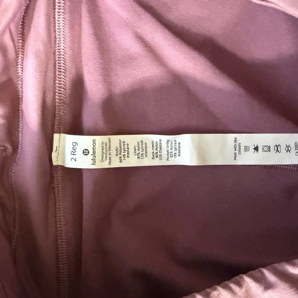 Lululemon Play Off the Pleats Women’s Size 2 Skirt Skort in Vintage Mauve - Picture 5 of 14